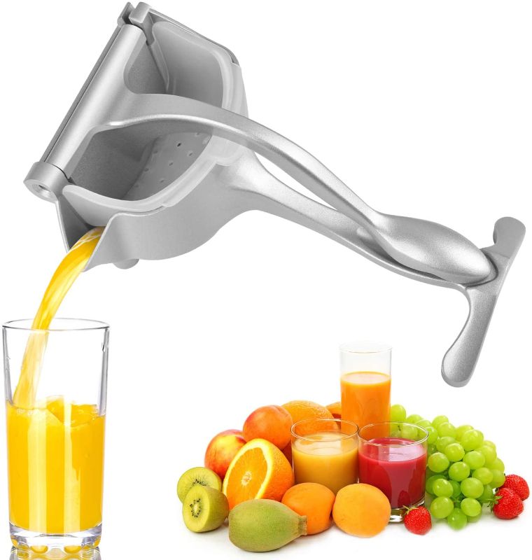 Photo 1 of  Manual Juicer Hand Press Lemon Orange Fruit Juicer Citrus Extractor Tool (Silver)
