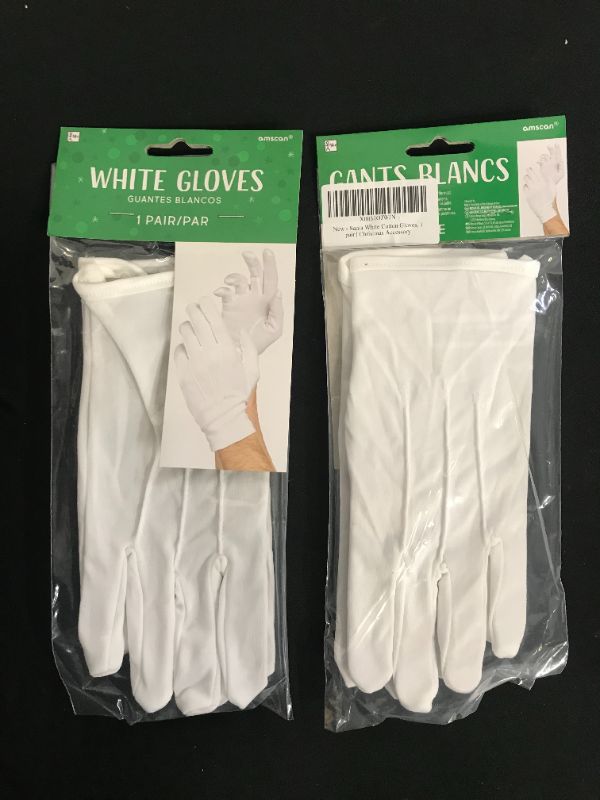 Photo 1 of JISEN Men Police Formal Tuxedo Honor Guard Parade Nylon Cotton Gloves 2 pack 