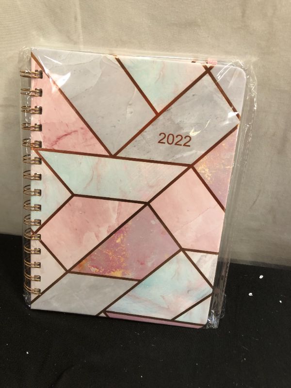 Photo 2 of 2022 Planner - 2022 Weekly & Monthly Planner January - December with Flexible Hardcover, 8.4" x 6.1", Strong Twin- Wire Binding, 12 Monthly Tabs, Elastic Closure
