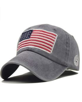 Photo 1 of LOKIDVE Men's USA American Flag Baseball Cap Embroidered Polo Style Military Army Hat
