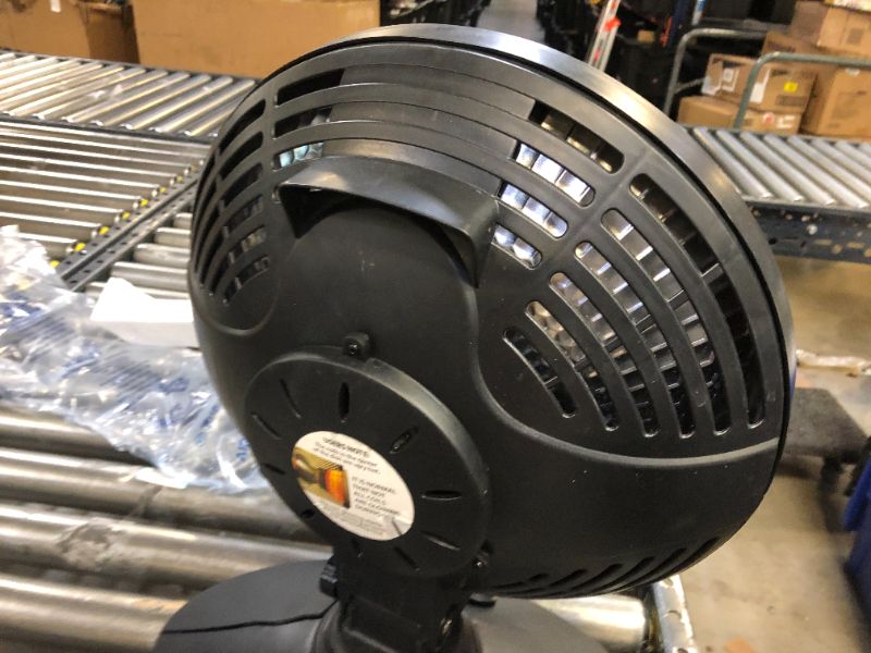 Photo 5 of Comfort Zone 700/1000-Watt Oscillating Parabolic Dish Radiant Electric Portable Space Heater , Black FOR PARTS ONLY 