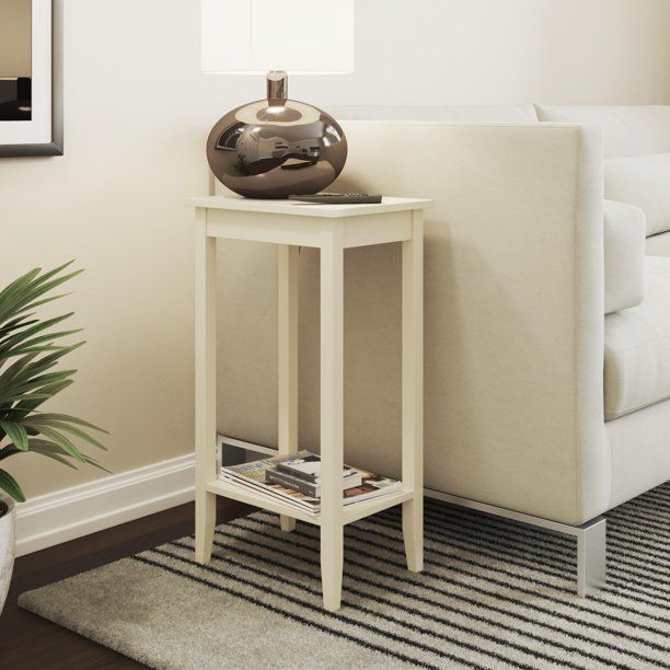 Photo 1 of  DHP Rosewood Tall End Table, White


