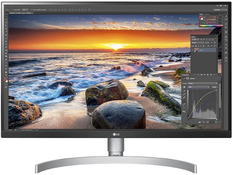Photo 1 of LG 27UK850-W 27" 4K UHD IPS Monitor with HDR10 with USB Type-C Connectivity and FreeSync, White
