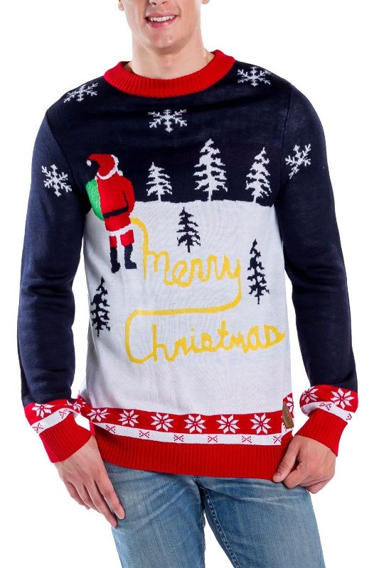 Photo 1 of L , Men's Yellow Snow Ugly Christmas Sweater
