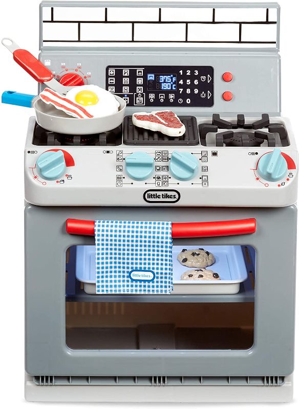 Photo 1 of Little Tikes First Oven Realistic Pretend Play Appliance for Kids, Play Kitchen with 11 Accessories and Realistic Cooking Sounds, Unique Toy Multi-Color,...
