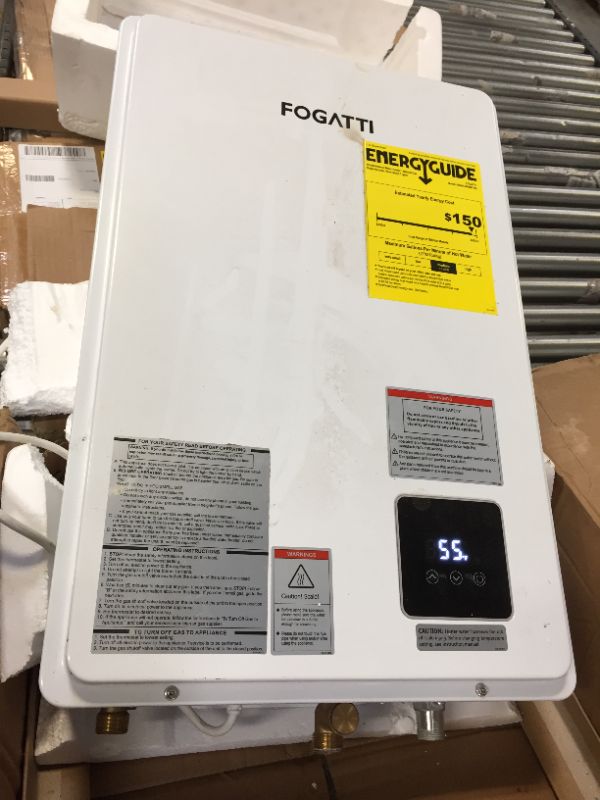 Photo 3 of FOGATTI Propane Tankless Water Heater Indoor for Home Gas 3.7 GPM 67?Rise (5.5 GPM 45? Rise), High Efficiency Instant Hot On Demand Multiple Points of Use
