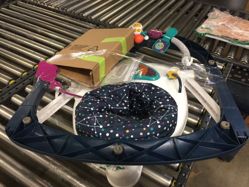 Photo 2 of Fisher-Price Astro Kitty SpaceSaver Jumperoo, Space-Themed Infant Activity Center with Adjustable Bouncing seat, Lights, Music and Interactive Toys
