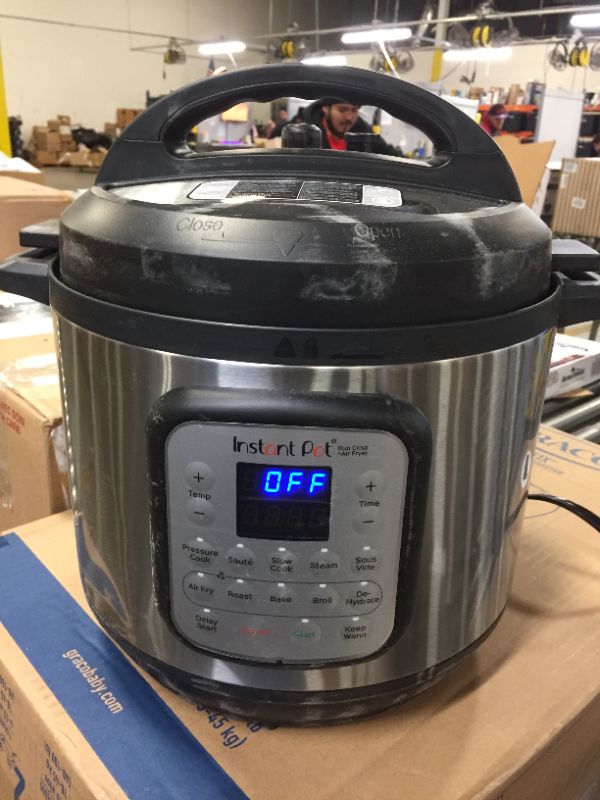 Photo 2 of Instant Pot 8 qt 11-in-1 Air Fryer Duo Crisp + Electric Pressure Cooker