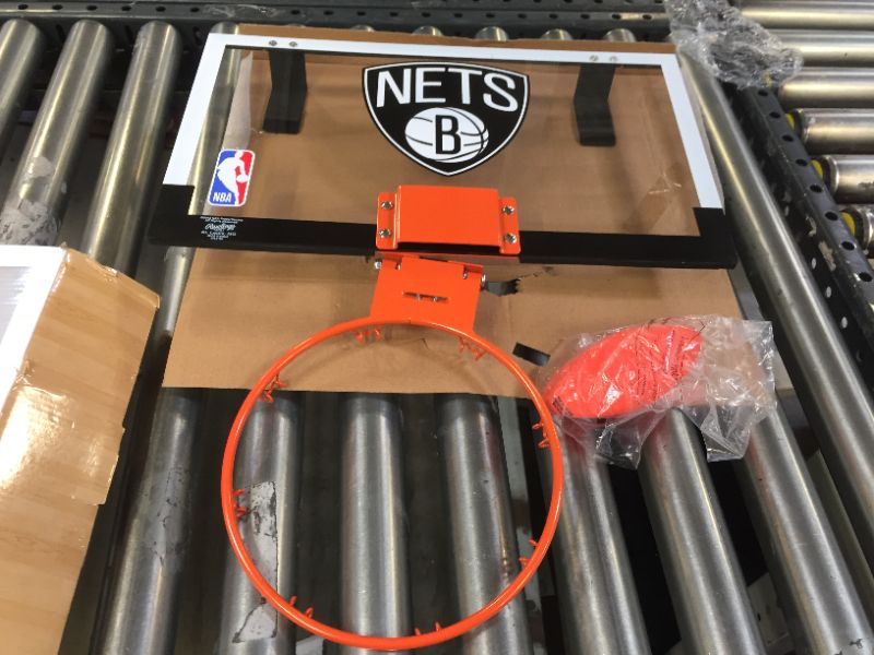 Photo 3 of NBA Brooklyn Nets Game On Polycarbonate Hoop Set
