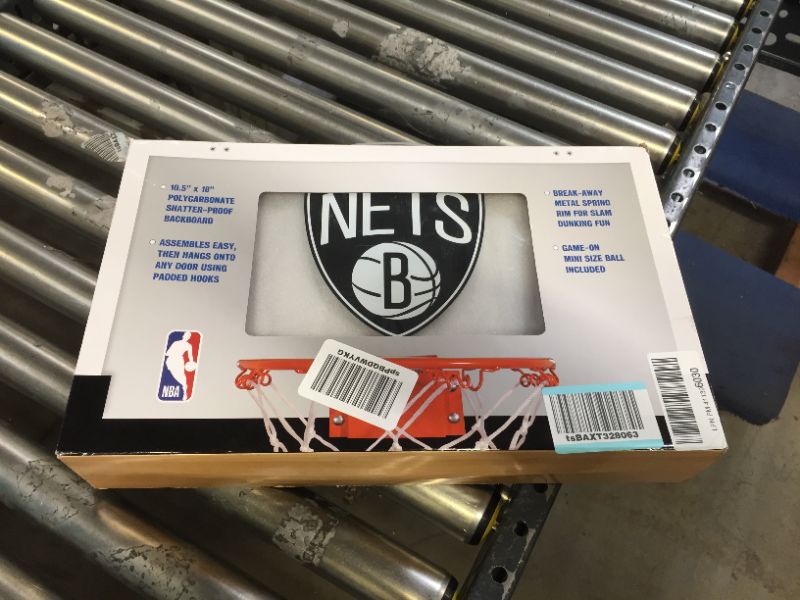 Photo 2 of NBA Brooklyn Nets Game On Polycarbonate Hoop Set
