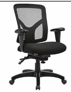 Photo 1 of JC Home Manager's Chair with Adjustable Arms Black
