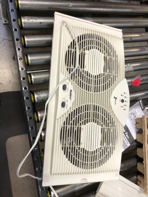 Photo 3 of Holmes Hawf2043 Dual Blade Twin Window Fan with One Touch Thermostat