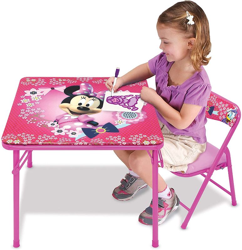 Photo 1 of Minnie Mouse Table Blossoms & Bows Jr. Activity Set with 1 Chair
