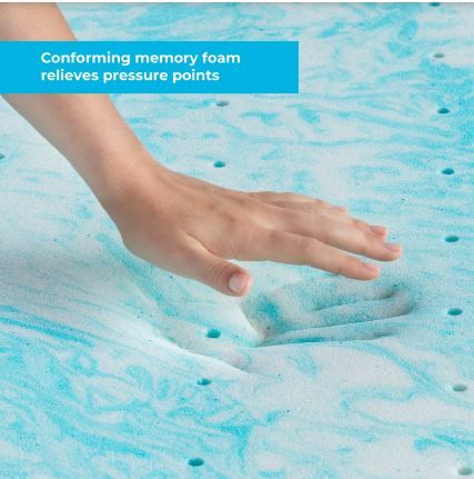 Photo 3 of 3 Inch Gel Swirl Memory Foam Topper size Full
