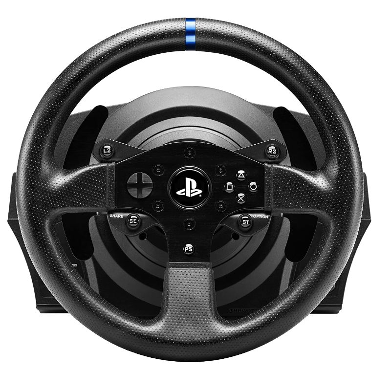 Photo 1 of Thrustmaster T300RS Racing Wheel (PS4, PC) Works with PS5 Games--unable to test, replacement parts
