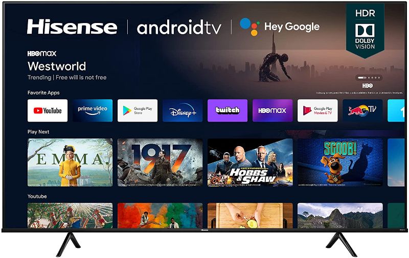 Photo 1 of Hisense 75A6G 75-Inch 4K Ultra HD Android Smart TV with Alexa Compatibility (2021 Model)
