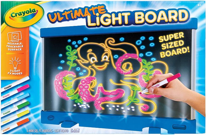 Photo 1 of Crayola Ultimate Light Board Blue, Drawing Tablet, Gift for Kids, Age 6, 7, 8, 9
