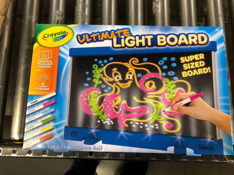 Photo 2 of Crayola Ultimate Light Board Blue, Drawing Tablet, Gift for Kids, Age 6, 7, 8, 9
