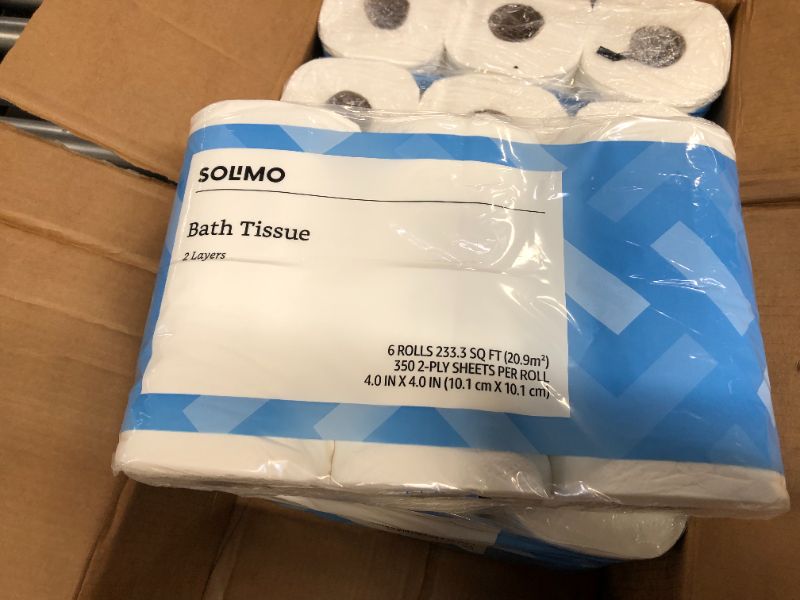Photo 4 of Amazon Brand - Solimo 2-Ply Toilet Paper