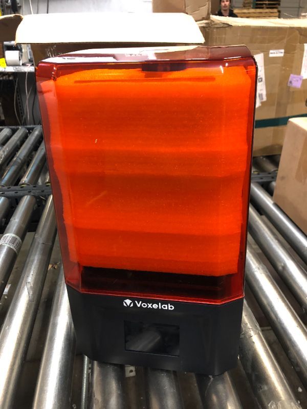 Photo 1 of VOXELAB Polaris 3D Printer, UV Photocuring LCD Resin Printer with 3.5'' Smart Touch Color Screen Off-line Print 4.53in(L) x 2.56in(W) x 6.10in(H) Printing Size (Black)
