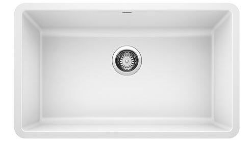 Photo 1 of BLANCO Precis Undermount 30-in x 18-in White Single Bowl Kitchen Sink