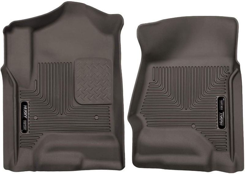 Photo 1 of Husky Liners - 53110 Fits 2014-18 Chevrolet Silverado/GMC Sierra 1500, 2019 Chevrolet Silverado 1500 LD/GMC Sierra 1500 Limited, 2015-19 Silverado/Sierra 2500/3500 X-act Contour Front Floor Mats Cocoa