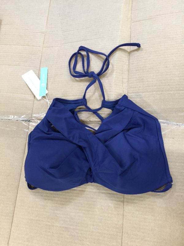 Photo 1 of Cupshe Large Navy Blue Swim Suit Top 