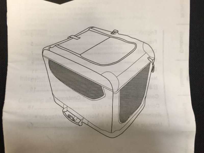 Photo 6 of AmazonBasics Portable Folding Soft Dog Travel Crate Kennel 36"