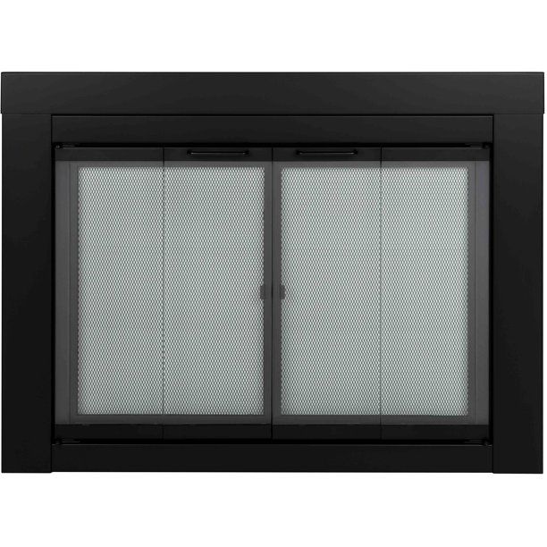 Photo 1 of 
Pleasant Hearth Ascot Black Fireplace Glass Doors -Small
