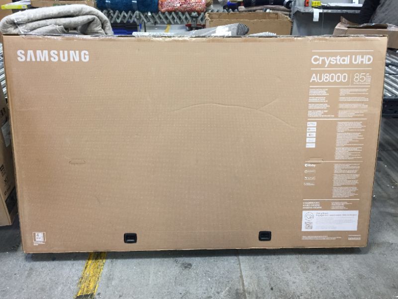 Photo 2 of SAMSUNG 85-Inch Class Crystal UHD AU8000 Series - 4K UHD HDR Smart TV with Alexa Built-in (UN85AU8000F, 2021 Model) BRAND NEW