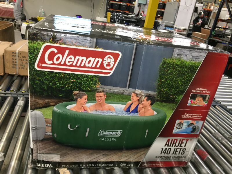 Photo 2 of Coleman SaluSpa 4-6 Person Inflatable Portable Massage Hot Tub Spa