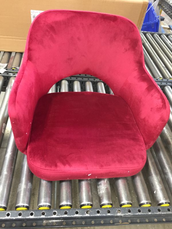 Photo 3 of ACME 59850 Applewood Accent Chair, Bordeaux-Red Velvet & Gold INCOMPLETE