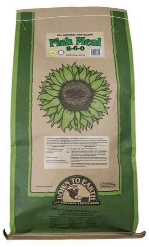 Photo 1 of Down To Earth All Natural Fertilizers HGC723704 Fish Meal Hydroponic Nutrient Fertilizer, 50 lb, Brown/A