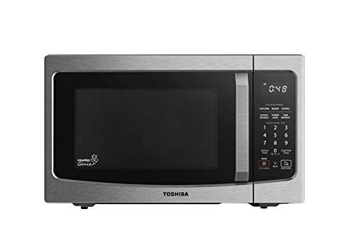 Photo 1 of Toshiba ML-EM34P Smart Countertop Microwave Oven Works with Alexa, Humidity Sensor and Sound on/Off Function, 1100W, 1.3 Cu Ft, Stainless Steel