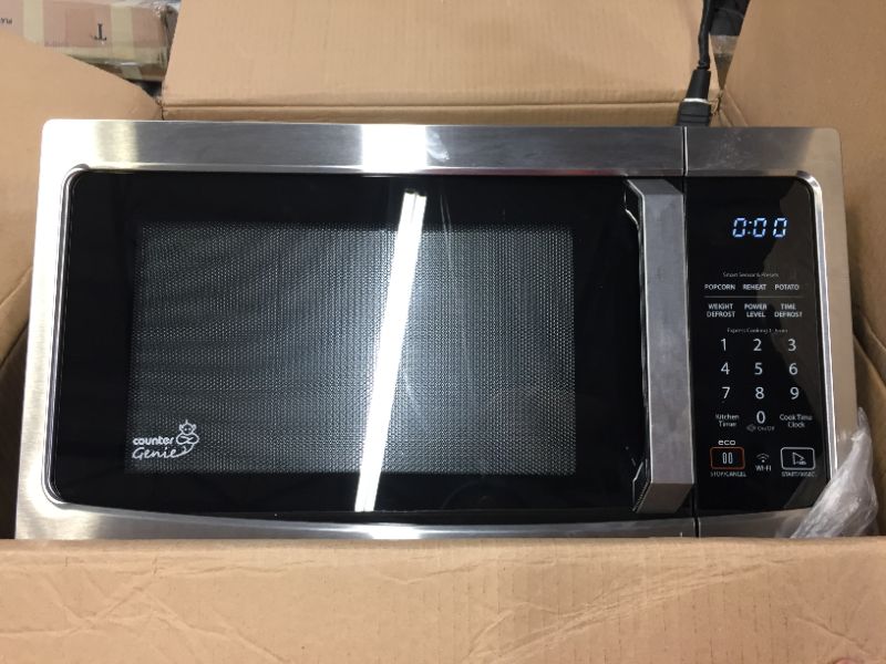 Photo 5 of Toshiba ML-EM34P Smart Countertop Microwave Oven Works with Alexa, Humidity Sensor and Sound on/Off Function, 1100W, 1.3 Cu Ft, Stainless Steel