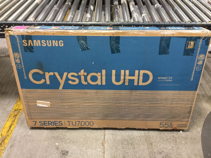 Photo 2 of Samsung 55" Smart 4K Crystal HDR UHD TV TU7000 Series (Titan Gray)