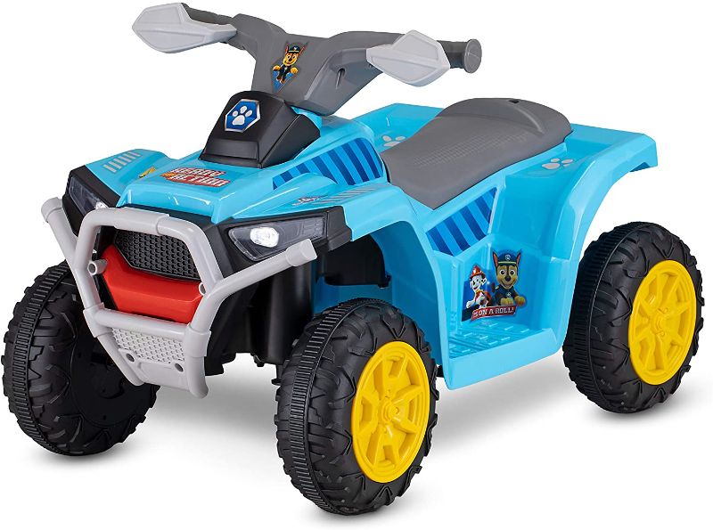 Photo 1 of Kid Trax Nickelodeon's Paw Patrol Toddler Quad Electric Ride On Toy, 18-30 Months, 6 Volt, Max Weight 44 lbs, Blue (KT1591AZ)
