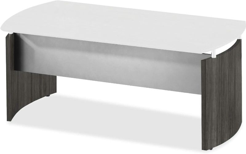 Photo 1 of Mayline MNDBLGS Medina Series Laminate Curved Desk Base, 72w x 36d x 29 1/2h, Gray Steel
