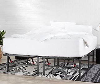 Photo 1 of Basics Foldable, 14" Metal Platform Bed Frame with Tool-Free Assembly, No Box Spring Needed