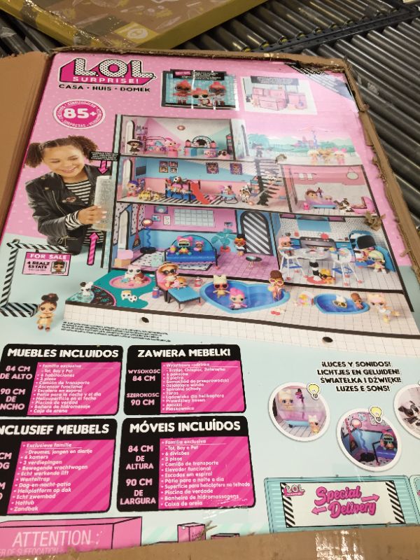 Photo 3 of L.O.L. Surprise! OMG House - New Real Wood Doll House with Over 85 Surprises