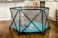 Photo 1 of Regalo My Play® Portable Play Yard Indoor and Outdoor, Washable, Aqua, 6-Panel