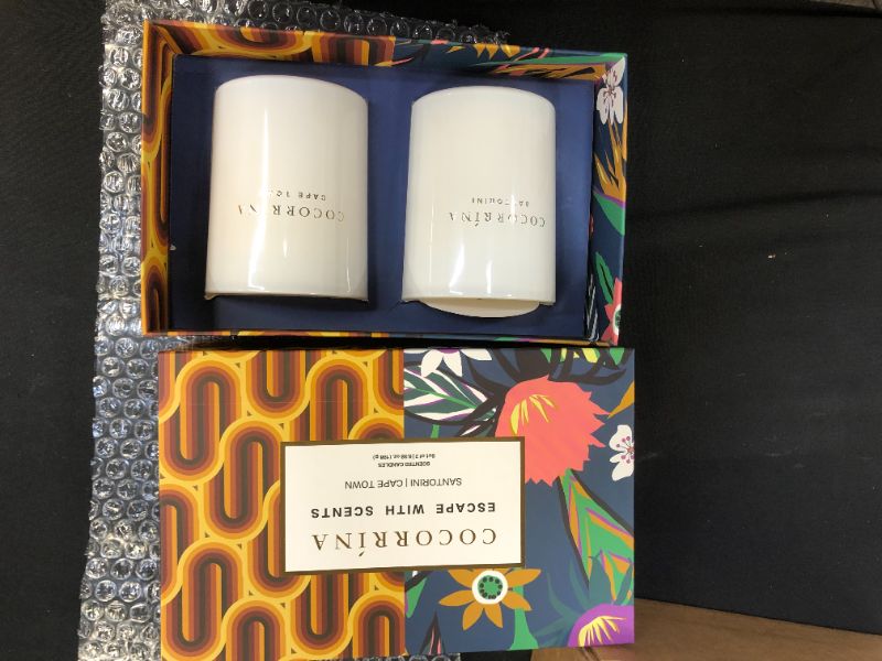 Photo 1 of Cocorinna 2 pack of scented candles Santorini and Cape Town