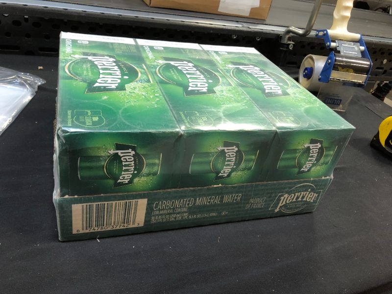 Photo 1 of 30 pack of Perrier Carbonated Mineral Water, 8.45 fl oz. Slim Cans (30 Count)