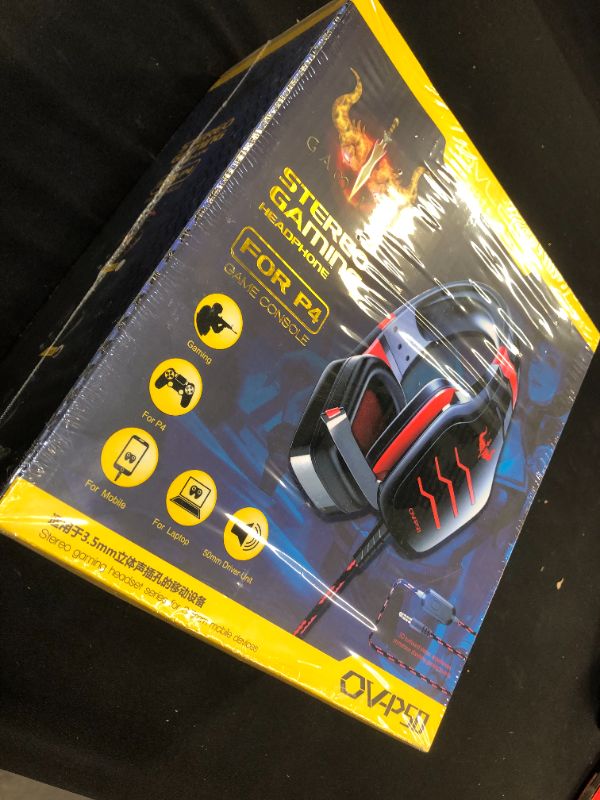 Photo 1 of OVLENG Stereo Gaming Headset for Playstation 4, mobile, and laptop