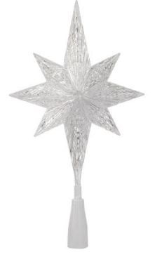 Photo 1 of 12 in. Color Changing LED Star Tree Topper
