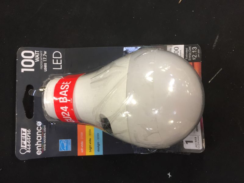 Photo 2 of 100-Watt Equivalent A21 Dimmable GU24 Base CEC Color Changing CCT ENERGY STAR 90+ CRI LED Light Bulb (1-Bulb)
