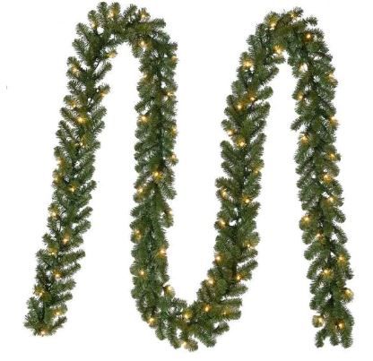 Photo 1 of 18 ft Kingston Pre-Lit Artificial Christmas Garland with 280 tips and 70 White Lights
