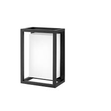 Photo 1 of Abbey 1-Light Sand Black LED Outdoor Wall Mount Lantern
