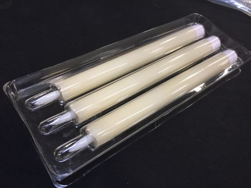 Photo 1 of 3 pc led window taper candles 