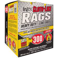 Photo 1 of 10 in. x 11 in. Cloth-Like Rags (300-Pack)
